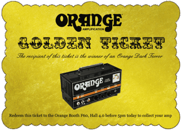 Orange To Give Away a Dark Terror Every Day During Musikmesse