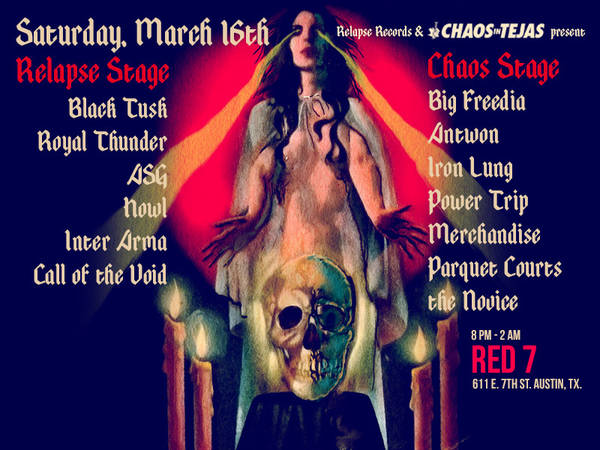 Relapse Records & Chaos In Tejas: Announce Official Sxsw Showcase